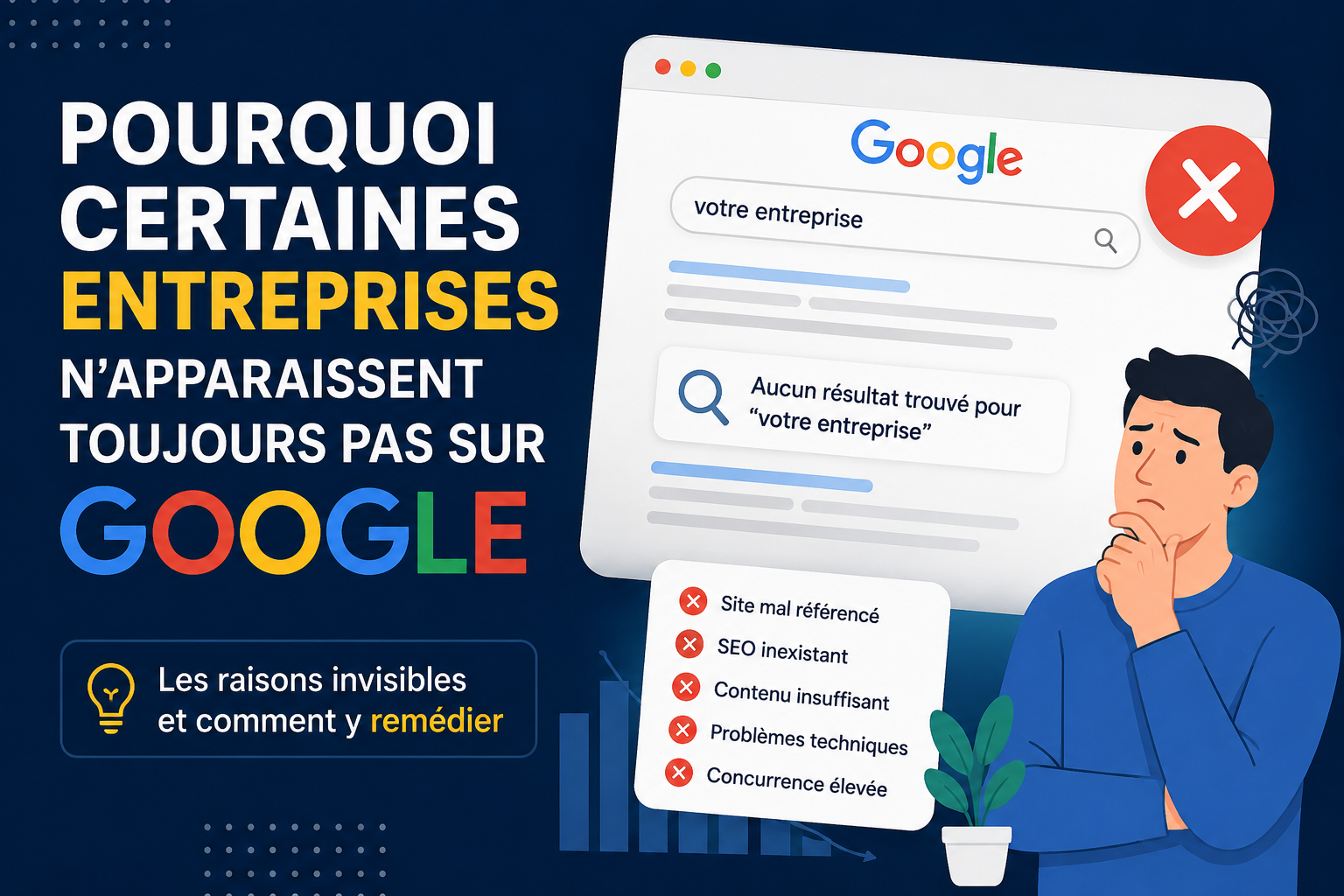 Pourquoi certaines entreprises n’apparaissent toujours pas sur Google