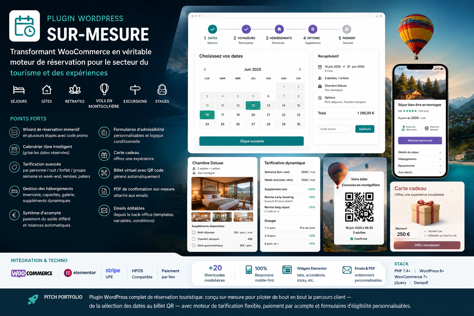 Plateforme de réservation tout-en-un pour WooCommerce